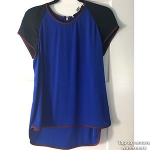 Diane Von Furstenberg short sleeve silk top